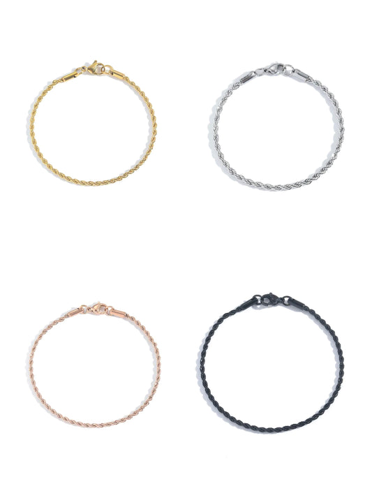 Pulsera Cadena Trenzada de Acero Inoxidable – Unisex