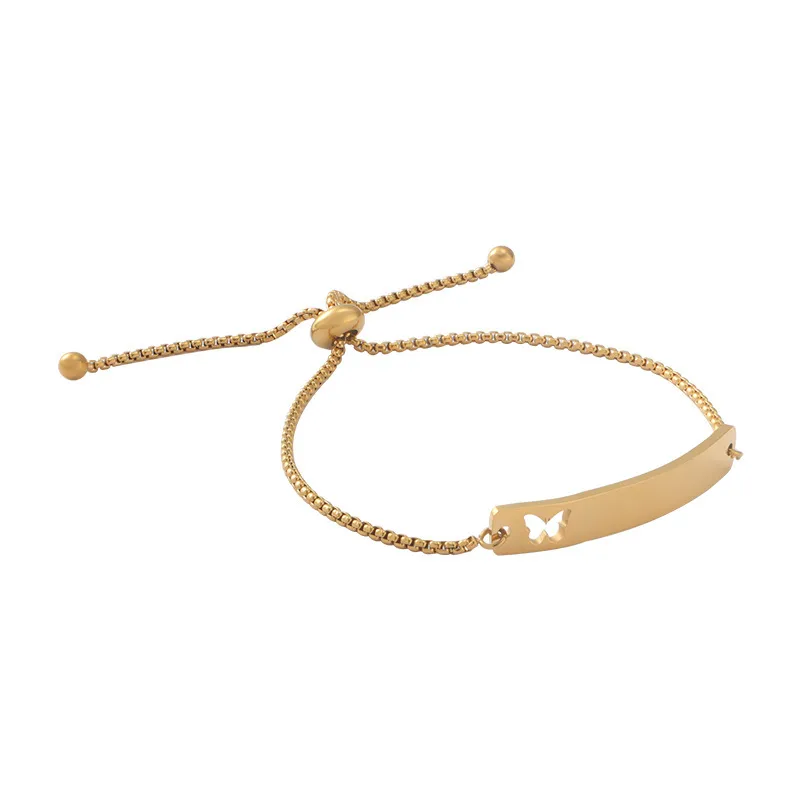 Pulsera con mariposa personalizable