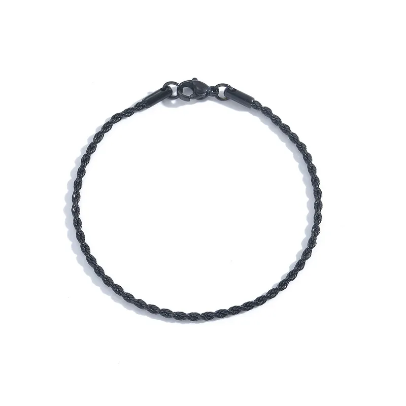 Pulsera Cadena Trenzada de Acero Inoxidable – Unisex