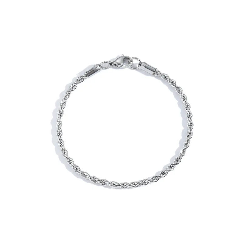 Pulsera Cadena Trenzada de Acero Inoxidable – Unisex