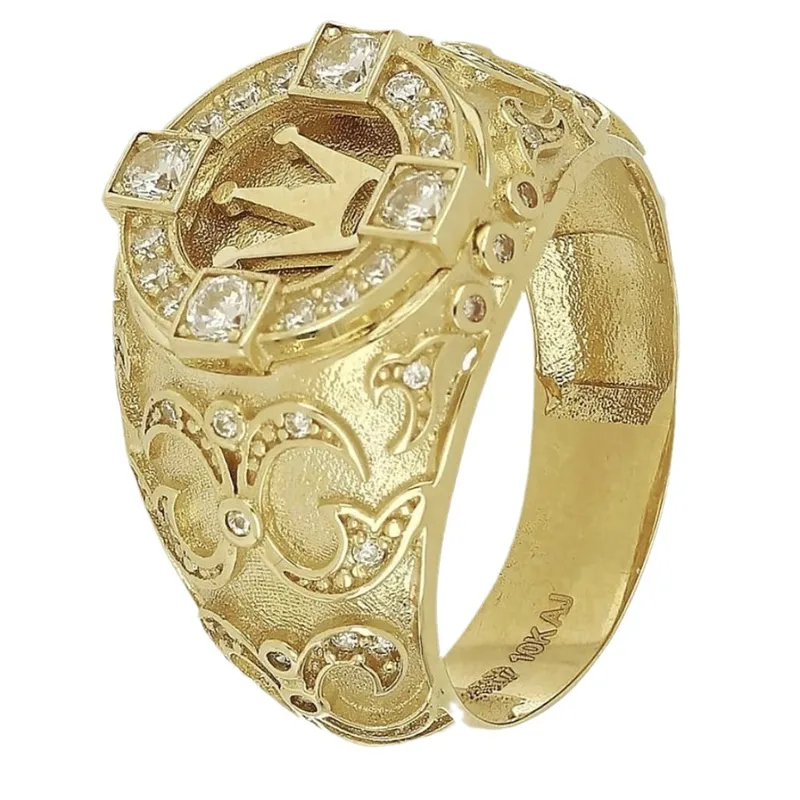Anillo Vintage de Lujo – Aleación Chapada en Oro 18K