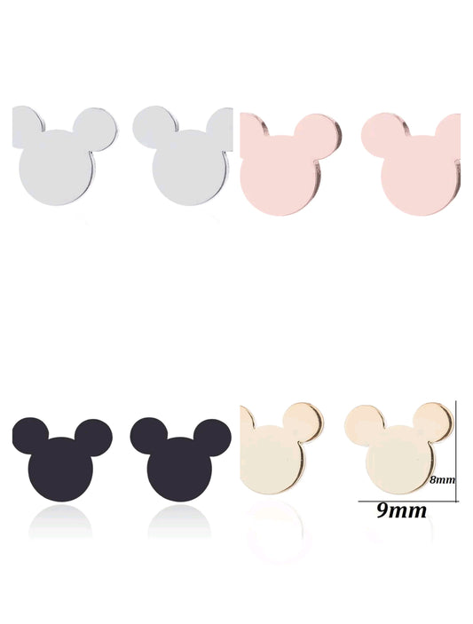 Pendientes Cabeza de Ratón – Acero Inoxidable