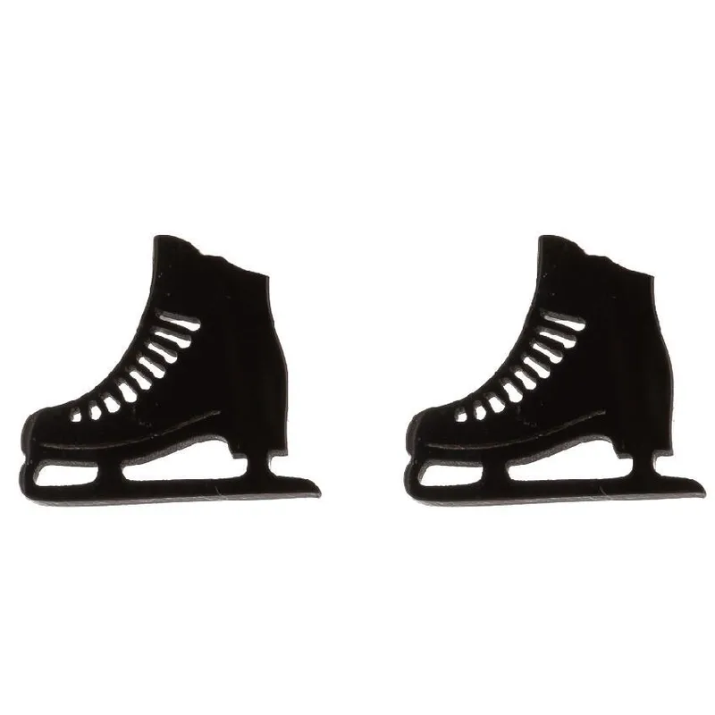Pendientes Ice Glide – Patín Minimalista en Acero