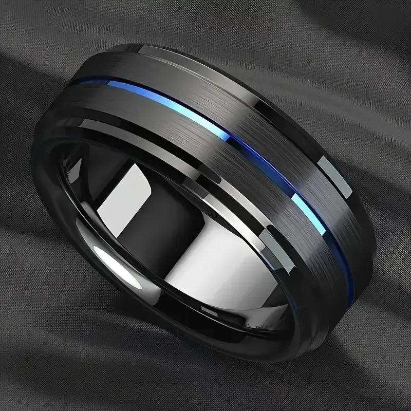 Anillo de Acero Titanio Multicolor – Diseño Moderno y Resistente