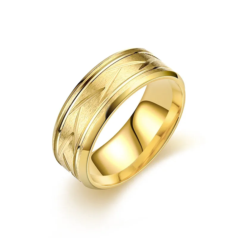 Anillo de Acero Titanio con Acabado Moderno