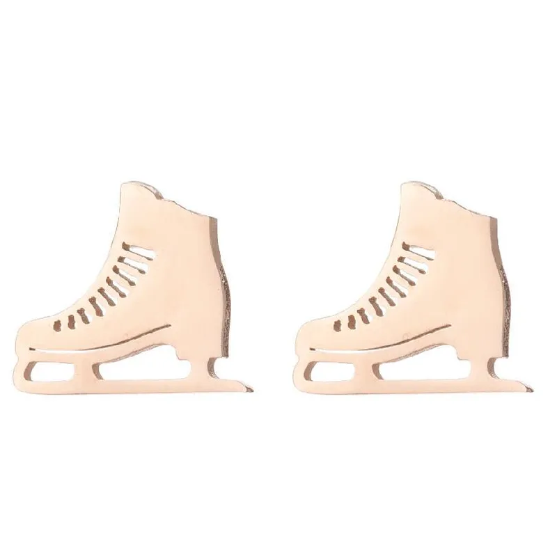 Pendientes Ice Glide – Patín Minimalista en Acero