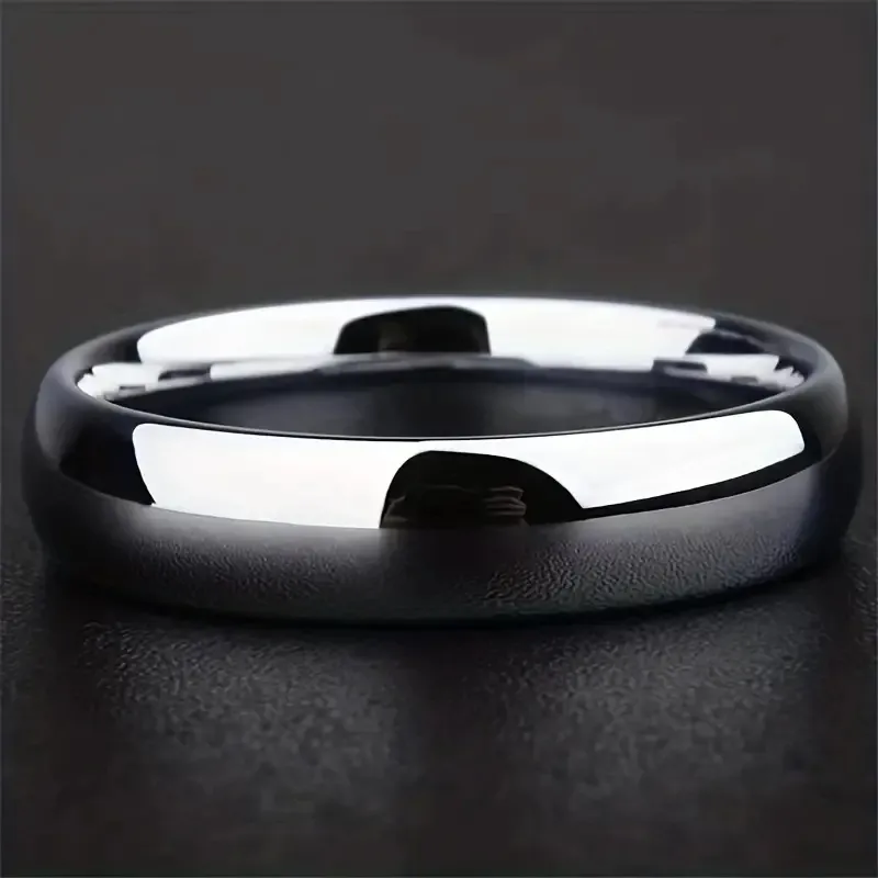 Anillos Unisex de acero inoxidable 6mm