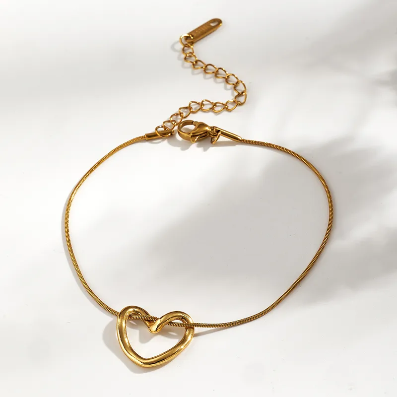 Conjunto Corazón Infinito – Acero Inoxidable Dorado