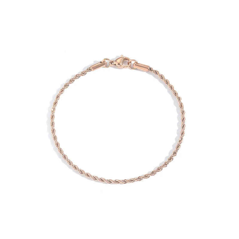 Pulsera Cadena Trenzada de Acero Inoxidable – Unisex