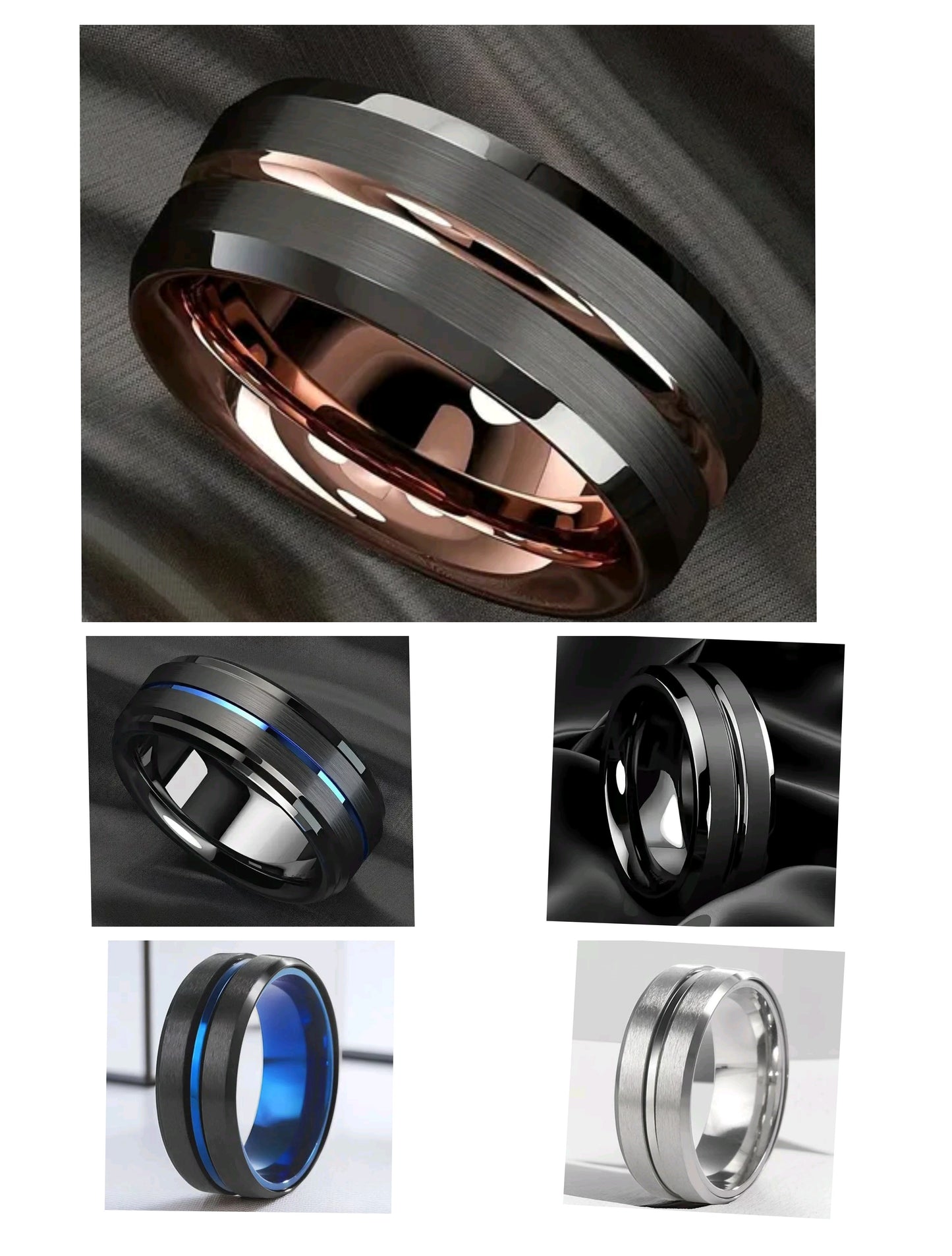 Anillo de Acero Titanio Multicolor – Diseño Moderno y Resistente