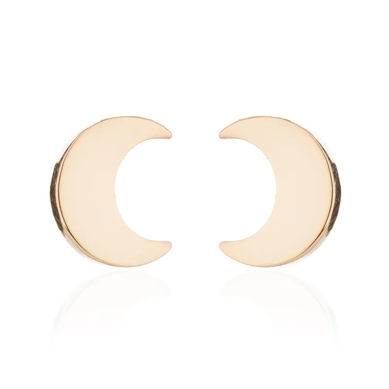 Pendientes Media Luna – Acero Inoxidable