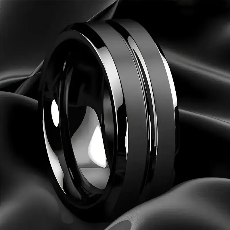 Anillo de Acero Titanio Multicolor – Diseño Moderno y Resistente