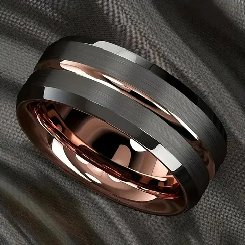 Anillo de Acero Titanio Multicolor – Diseño Moderno y Resistente
