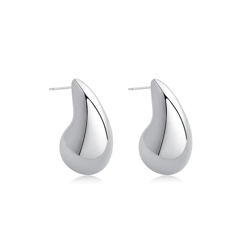 Pendientes Gota Minimalista – CCB Chapado en Oro/Plata