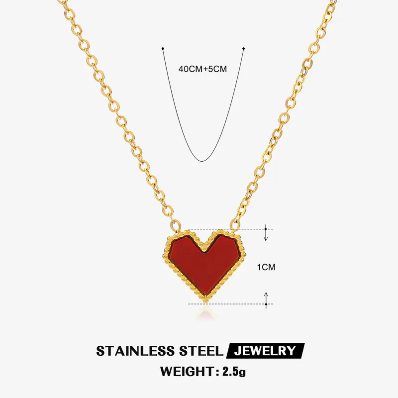 Collar corazón pixelado