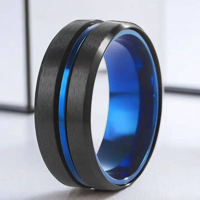 Anillo de Acero Titanio Multicolor – Diseño Moderno y Resistente