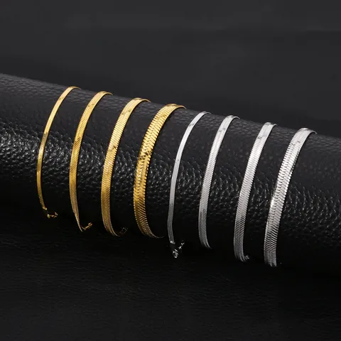 Pulsera Cadena Serpiente de Acero Inoxidable