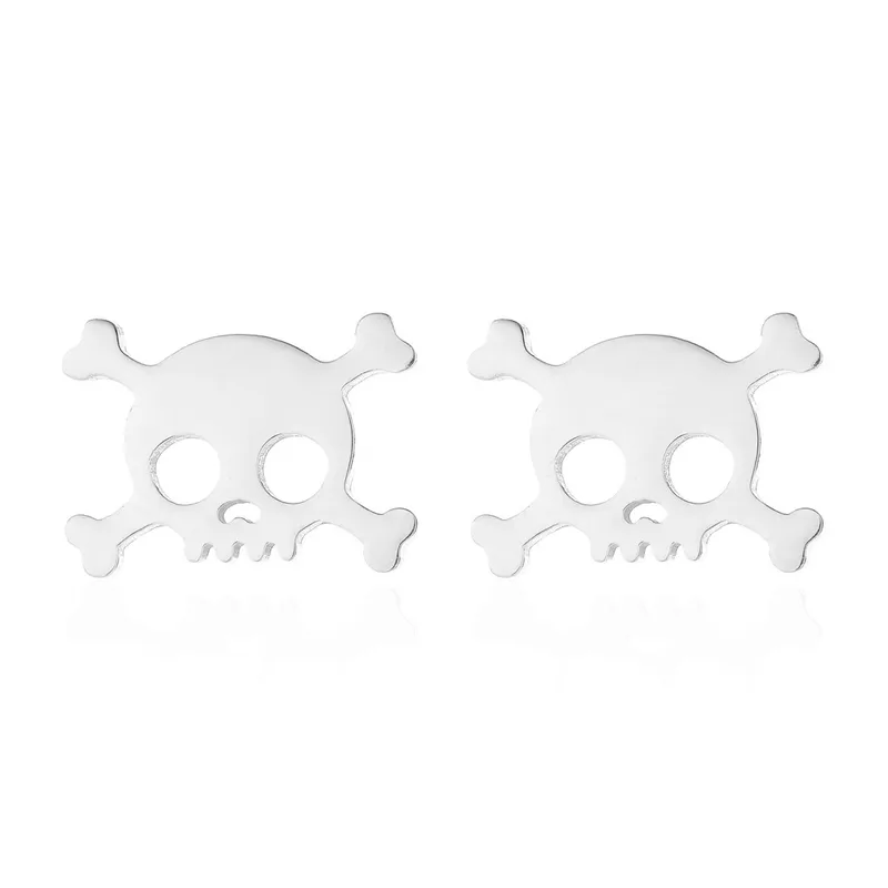 Pendientes Calavera – Acero Inoxidable
