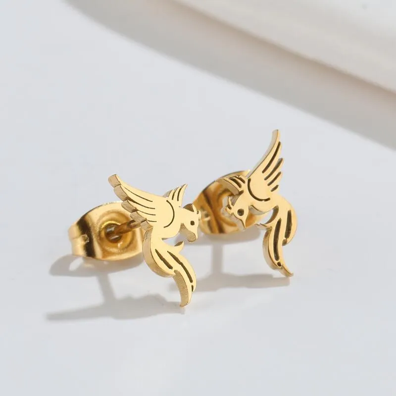 Pendientes Fénix – Acero Inoxidable