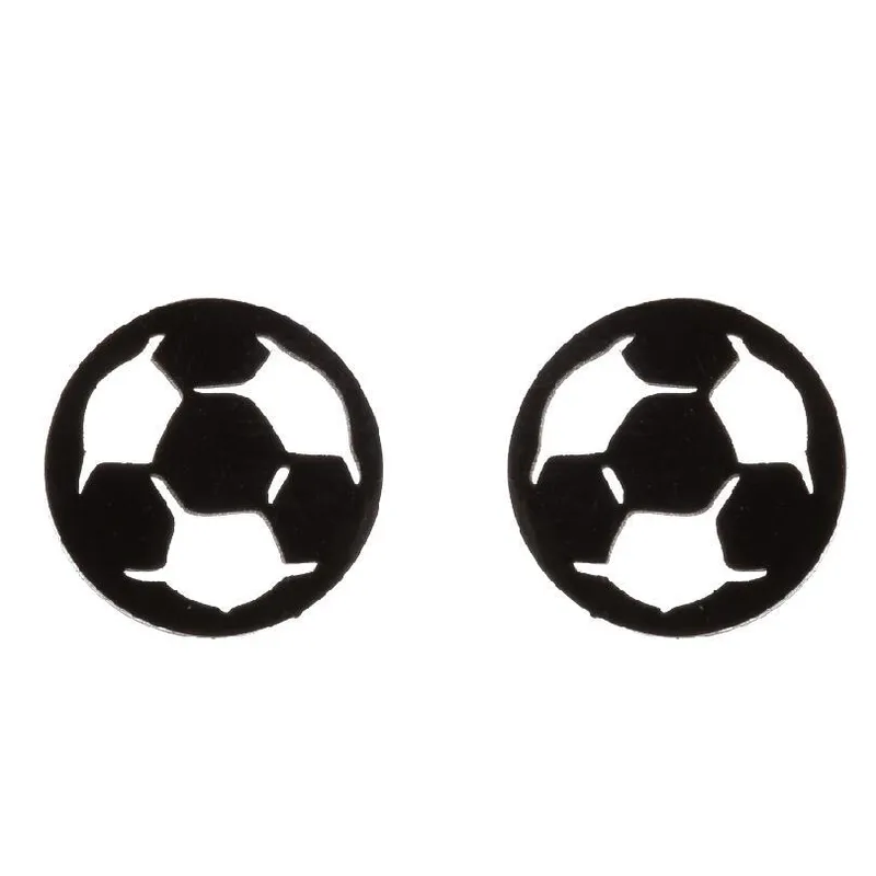 Pendientes Goal Icon – Balón Minimalista en Acero