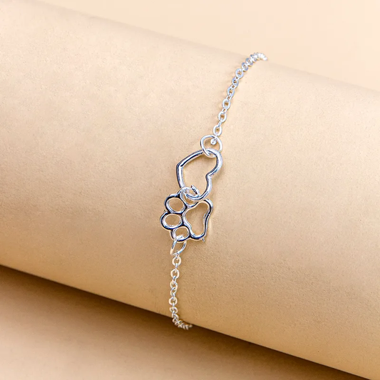 Pulsera corazon y huella