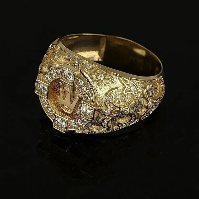 Anillo Vintage de Lujo – Aleación Chapada en Oro 18K