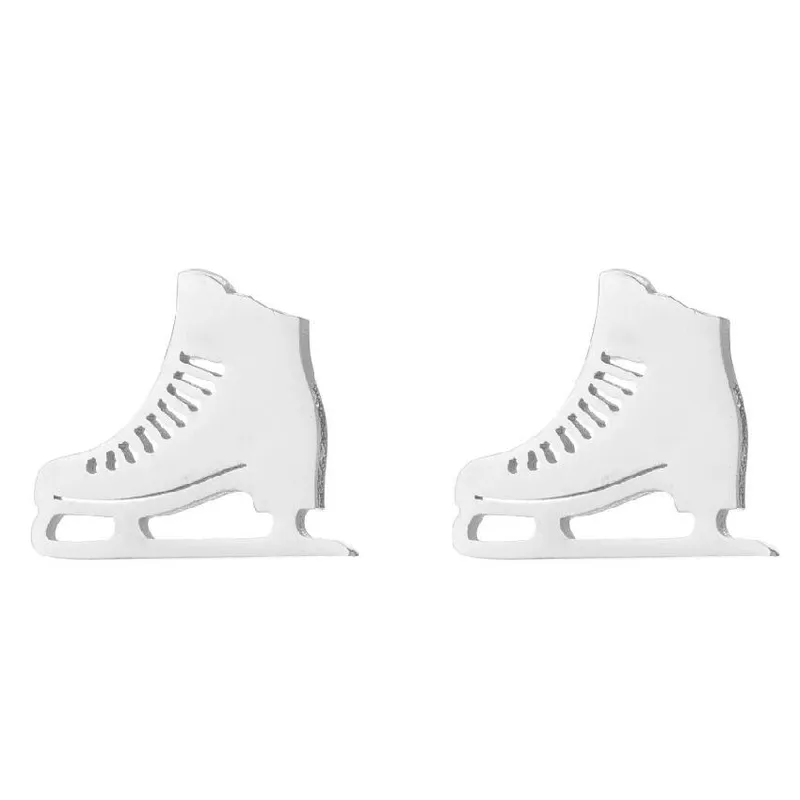 Pendientes Ice Glide – Patín Minimalista en Acero